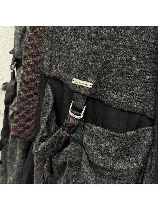 NWT Vintage Y2K C’fait Pour Vous Paris Technical Mixed-Media Dress - Picture 4 of 8